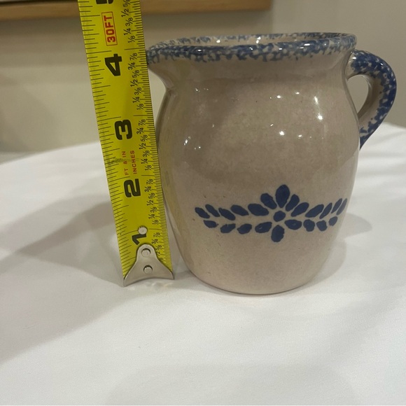 Loomco vintage China stone wear creamer beige and white - Picture 4 of 4